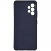 Capa de silicone Premium Soft Touch Evelatus para Samsung Galaxy A32 azul