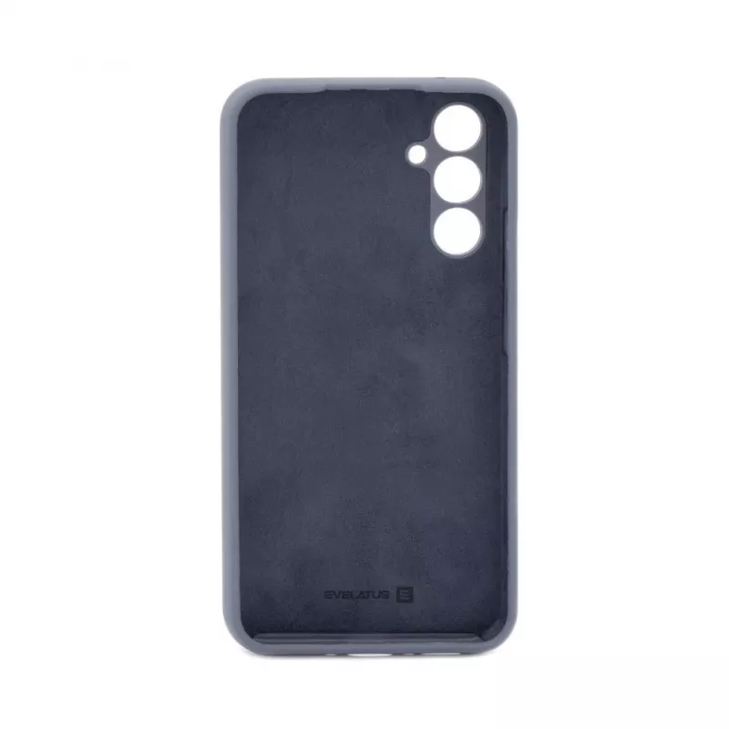 Capa de silicone Premium Soft Touch Evelatus para Samsung Galaxy A34 5G azul meia-noite
