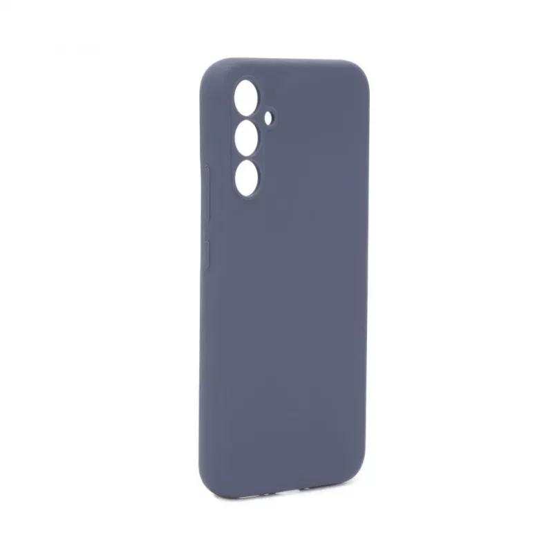 Capa de silicone Premium Soft Touch Evelatus para Samsung Galaxy A34 5G azul meia-noite
