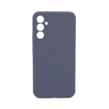 Capa de silicone Premium Soft Touch Evelatus para Samsung Galaxy A34 5G azul meia-noite