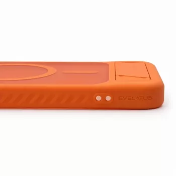 Evelatus Capa emborrachada com MagSafe e suporte para Samsung Galaxy A37 / A36, laranja