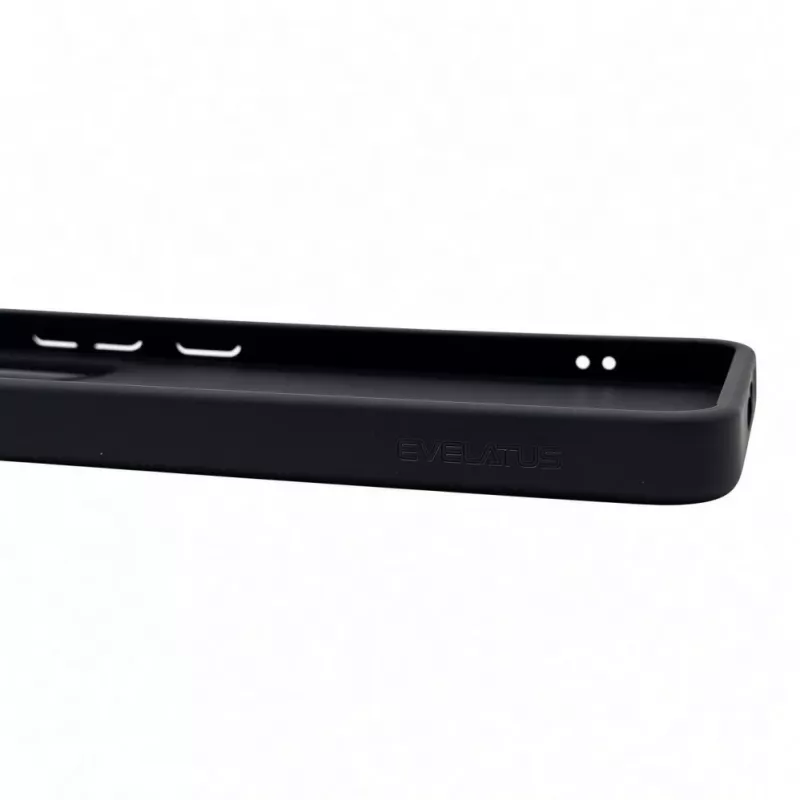 Capa de proteção Evelatus com MagSafe e suporte para Samsung Galaxy A37 / A36, anel mate, Preto