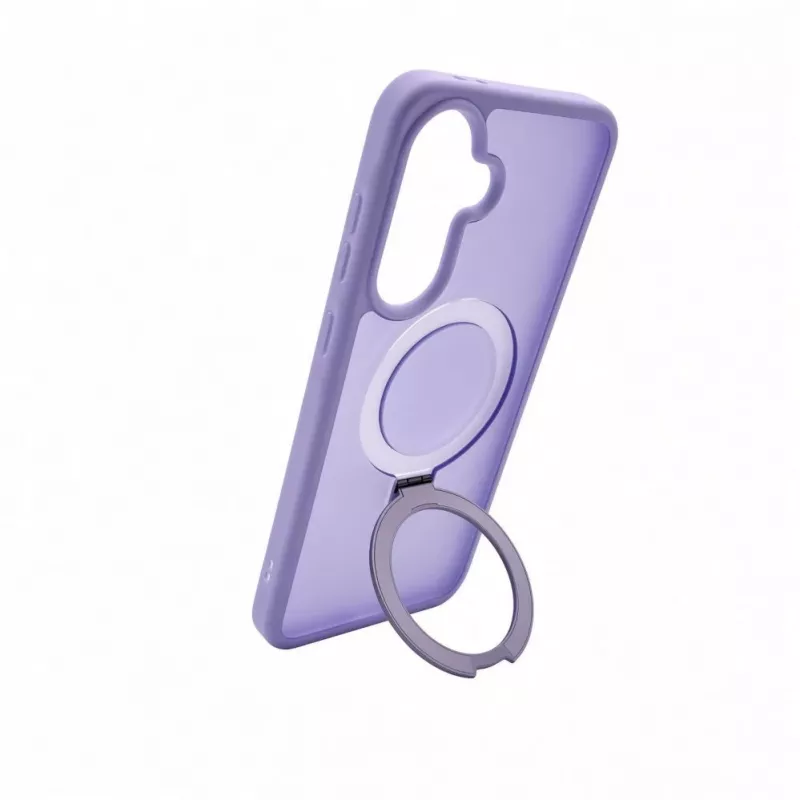 Evelatus Capa Shield com MagSafe e suporte para Samsung Galaxy A37 / A36, anel mate, lavanda lilás