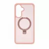 Capa Evelatus Shield com MagSafe e suporte para Samsung Galaxy A37 / A36, mate, rosa claro