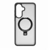 Evelatus Capa Shield com MagSafe e suporte para Samsung Galaxy A37 / A36, cinzento fumado mate