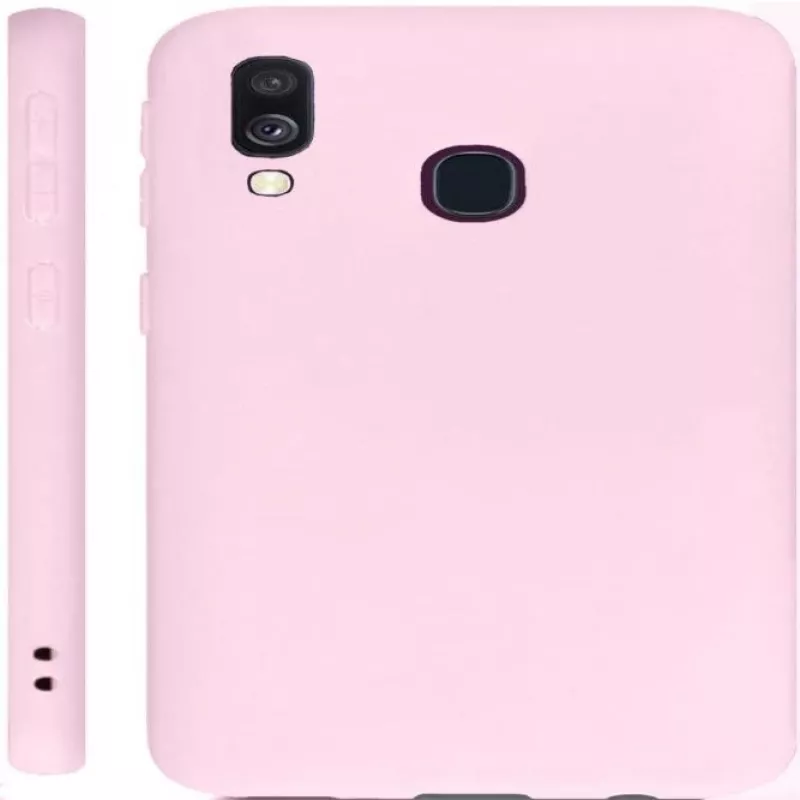 Capa de silicone Nano Evelatus para Samsung Galaxy A40 Soft Touch TPU Bege