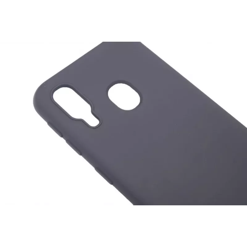Evelatus Capa de silicone nano Soft Touch TPU para Samsung Galaxy A40, preto