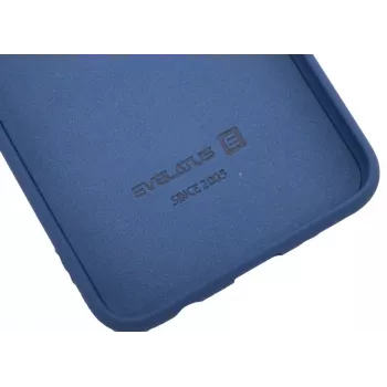 Evelatus Capa de silicone Nano para Samsung Galaxy A40 Soft Touch TPU azul-escuro