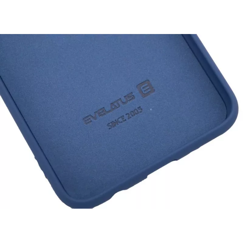Evelatus Capa de silicone Nano para Samsung Galaxy A40 Soft Touch TPU azul-escuro