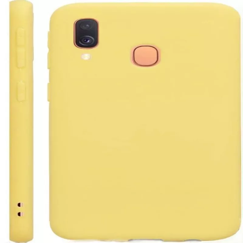 Capa Evelatus Nano Silicone Soft Touch TPU para Samsung Galaxy A40 amarela