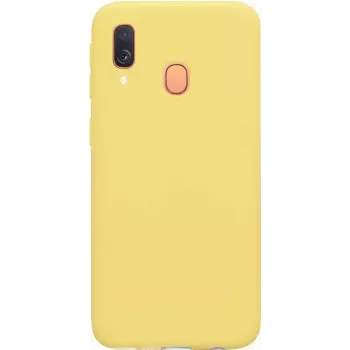 Capa Evelatus Nano Silicone Soft Touch TPU para Samsung Galaxy A40 amarela