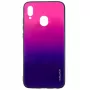 Capa de vidro temperado anti-explosão Evelatus Samsung Galaxy A40 Water Ripple Gradient Color gradiente rosa-roxo