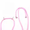 Evelatus Capa com cordão para Samsung Galaxy A40s Rosa Transparente