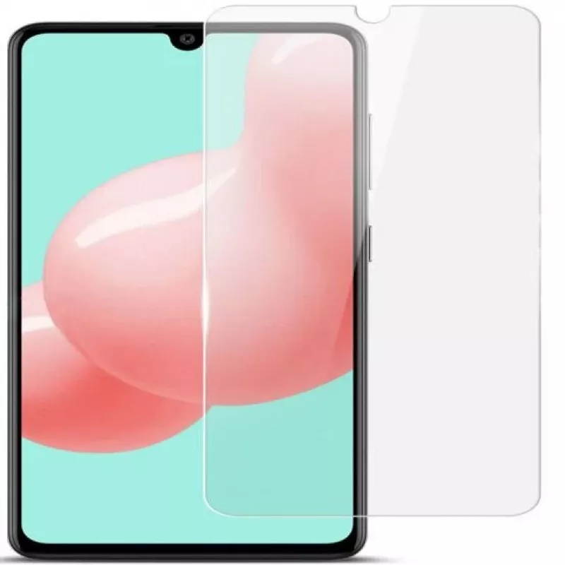 Evelatus Película de vidro temperado plana transparente 0,33 mm para Samsung Galaxy A41 com cola japonesa e revestimento antiestático