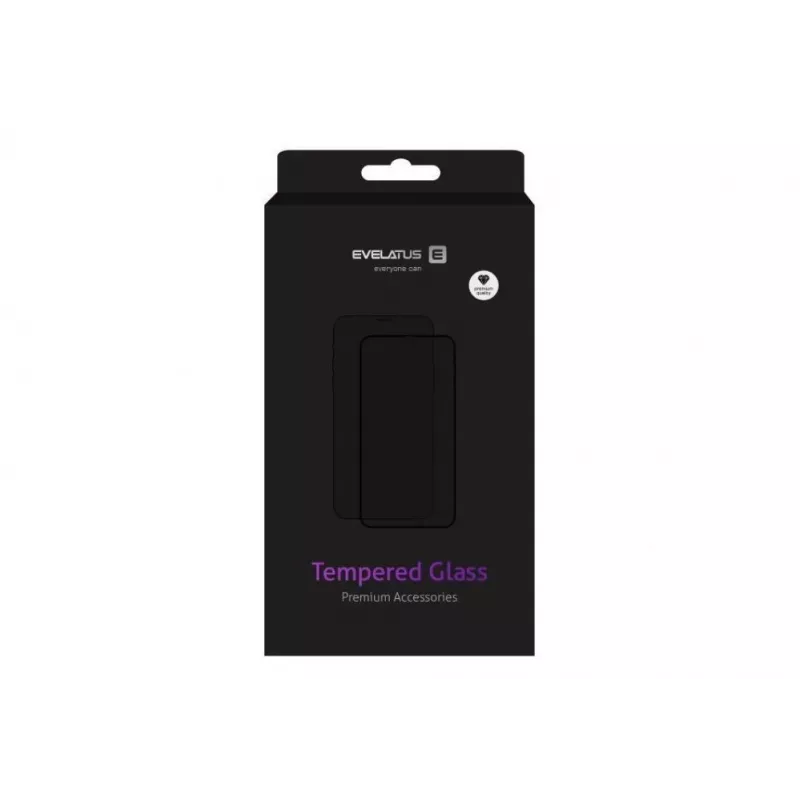 Película de vidro temperado Evelatus Samsung Galaxy A41 2.5D Full Cover cola japonesa antistática