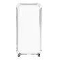 Capa de silicone transparente Evelatus com fita de pescoço TPU para Samsung Galaxy A50 prateada