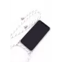 Evelatus Capa com Cordão Listras Brancas para Samsung Galaxy A50s Transparente