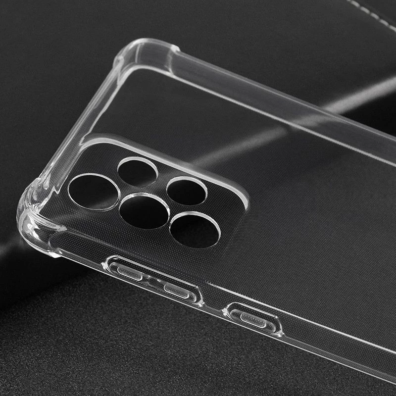 Capa de silicone militar anti-choque Evelatus para Samsung Galaxy A53 5G TPU Transparente