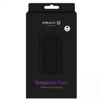 Evelatus Protetor de ecrã em vidro plano transparente 0,33 mm com cola do Japão antiestático para Samsung Galaxy A54