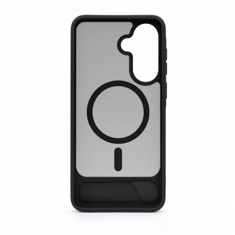 Evelatus Capa MagSafe emborrachada com suporte para Samsung Galaxy A57 preta