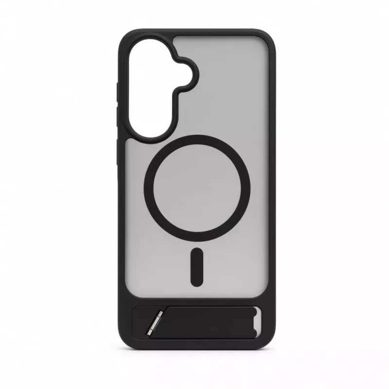 Evelatus Capa MagSafe emborrachada com suporte para Samsung Galaxy A57 preta