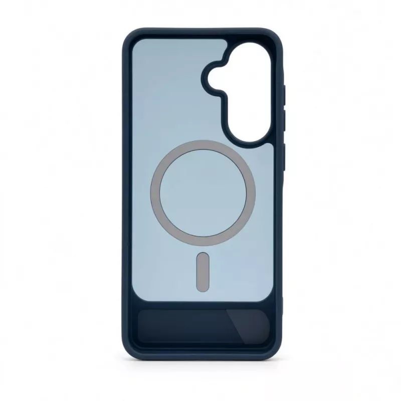 Evelatus Capa MagSafe emborrachada com suporte para Samsung Galaxy A57 azul-marinho