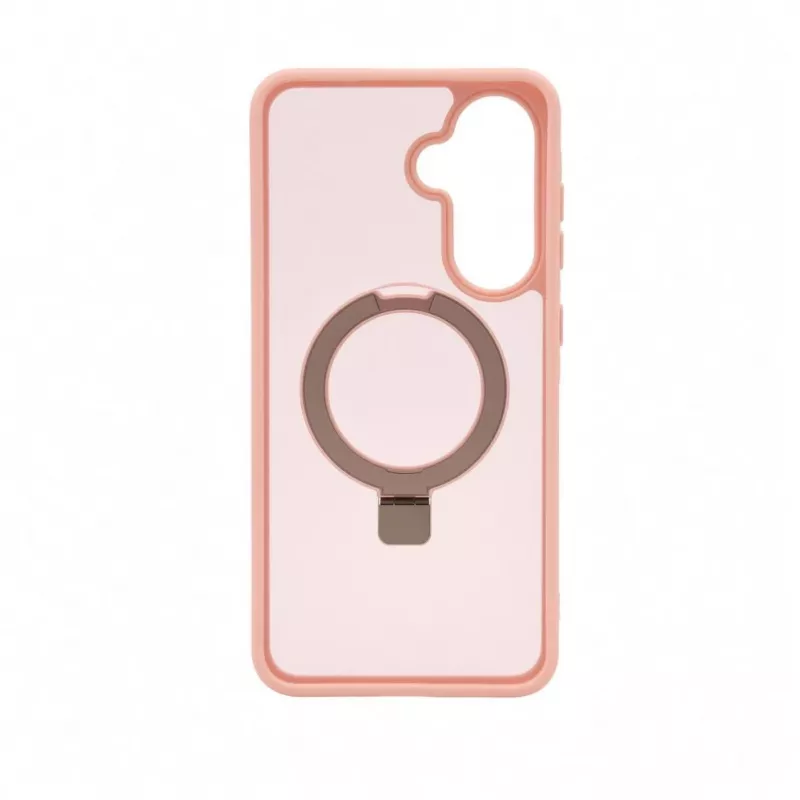 Capa Evelatus Shield para Samsung Galaxy A57 com MagSafe e Suporte Anel Mate Rosa Claro