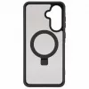 Capa Evelatus Shield com MagSafe e suporte para Samsung Galaxy A57, anel mate, cinzento fumo