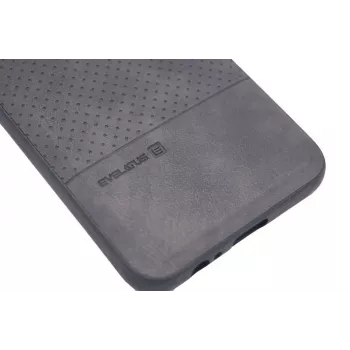 Capa TPU Evelatus Samsung Galaxy A6 2018 com placa metálica para suporte magnético de telemóvel preta
