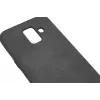 Capa TPU Evelatus Samsung Galaxy A6 2018 com placa metálica para suporte magnético de telemóvel preta