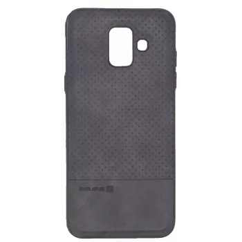Capa TPU Evelatus Samsung Galaxy A6 2018 com placa metálica para suporte magnético de telemóvel preta