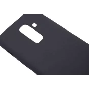 Capa Nano Silicone Soft Touch TPU Evelatus para Samsung Galaxy A6 Plus 2018 preta