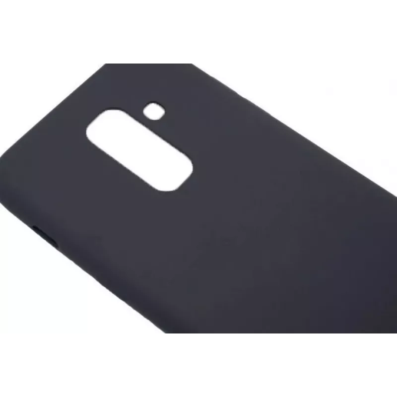 Capa Nano Silicone Soft Touch TPU Evelatus para Samsung Galaxy A6 Plus 2018 preta