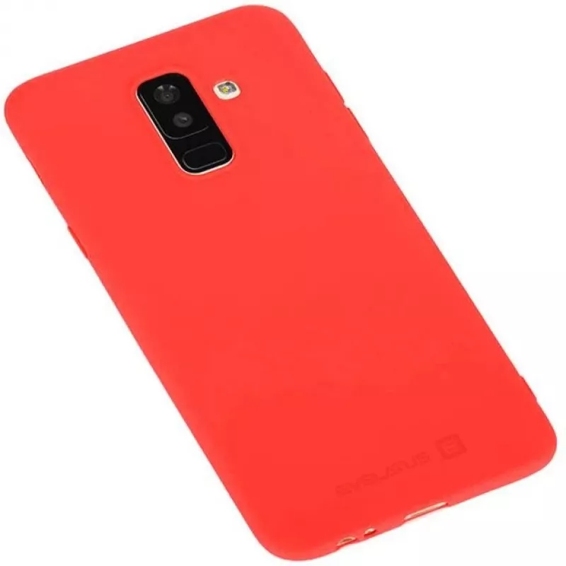 Evelatus Samsung Galaxy A6 Plus 2018 Capa de silicone Nano Soft Touch TPU Vermelho