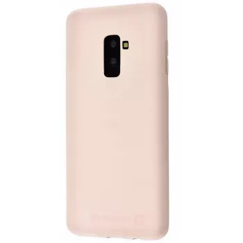 Capa de silicone Evelatus Samsung Galaxy A6 Plus 2018 rosa areia