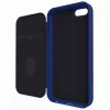 Capa tipo livro Evelatus para Samsung Galaxy A7 2018 azul-escuro - folio em pele PU com compartimentos para cartões, fecho magnético, suporte, concha interior em TPU