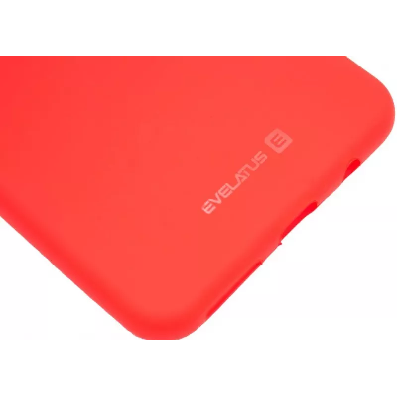 Evelatus Capa de silicone nano Soft Touch TPU para Samsung Galaxy A7 2018 vermelha
