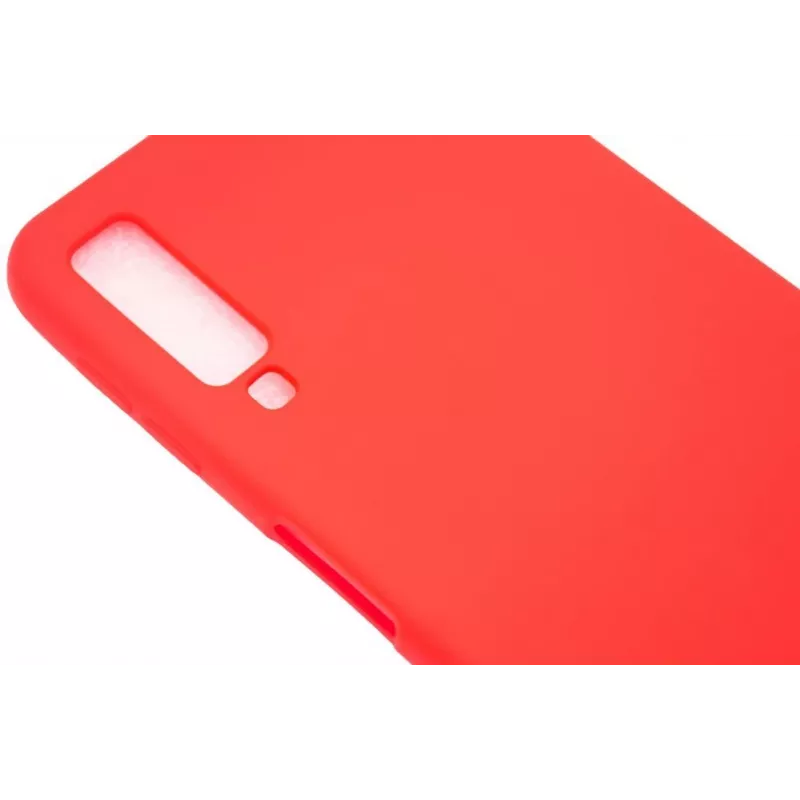 Evelatus Capa de silicone nano Soft Touch TPU para Samsung Galaxy A7 2018 vermelha