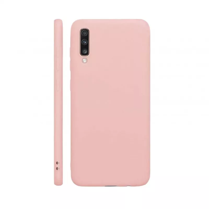 Capa de silicone nano Evelatus para Samsung Galaxy A70 Soft Touch TPU bege