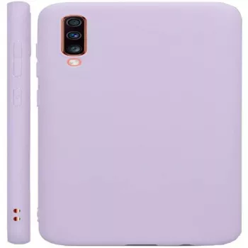 Capa de silicone nano Evelatus para Samsung Galaxy A70 Soft Touch TPU azul