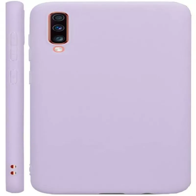 Capa de silicone nano Evelatus para Samsung Galaxy A70 Soft Touch TPU azul