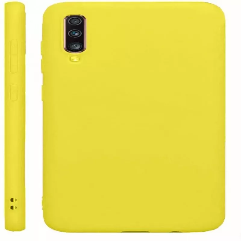 Evelatus Samsung Galaxy A70 Capa de Silicone Nano Soft Touch TPU Amarela