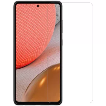 Película protetora de ecrã Evelatus em vidro temperado 0,33 mm plana transparente com cola japonesa, antiestática, para Samsung Galaxy A72 4G / A72 5G