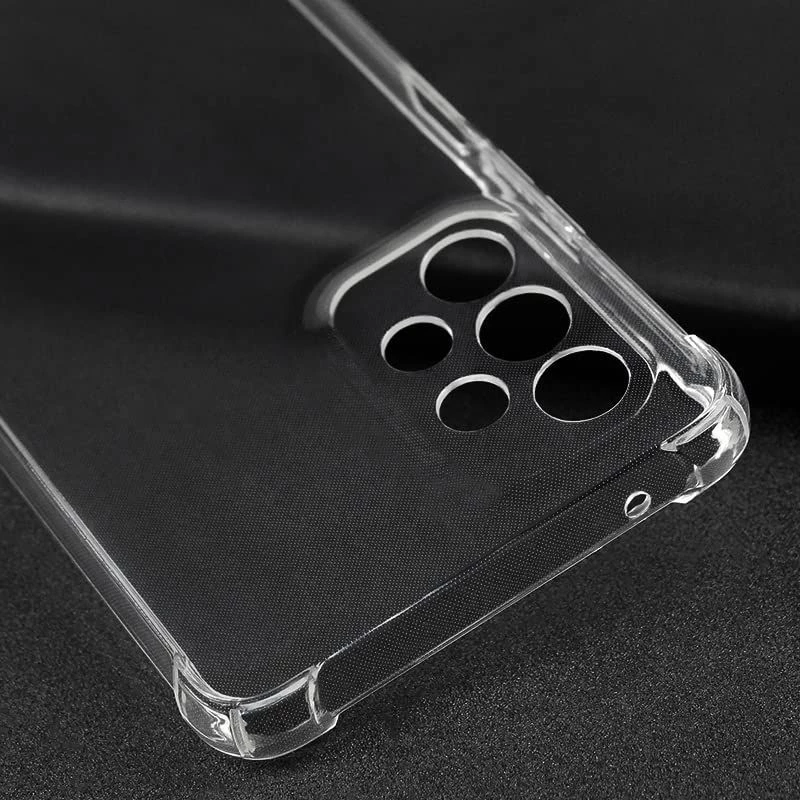 Evelatus Capa de silicone militar à prova de choques TPU transparente para Samsung Galaxy A73 5G