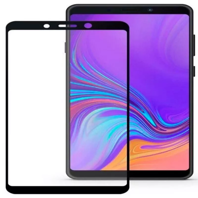Evelatus Samsung Galaxy A9 (2018) película de vidro temperado 9H com adesivo AB japonês e revestimento antiestático