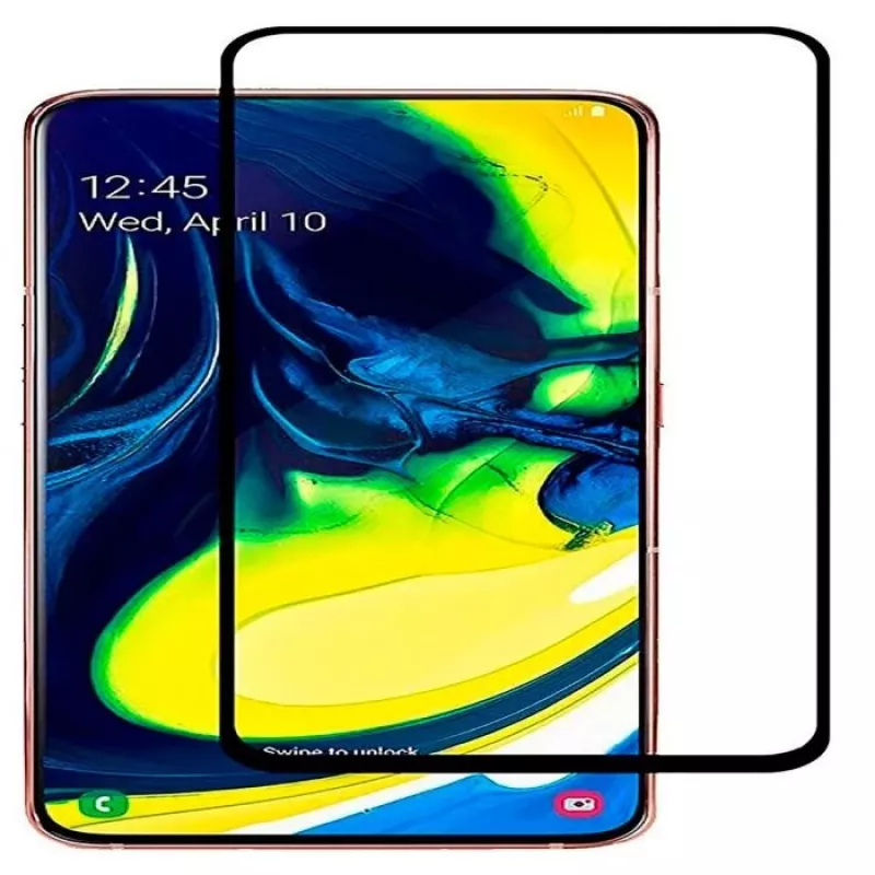 EVELATUS Samsung Galaxy A90 Protetor de Ecrã Vidro Temperado Plano Transparente 0,33 mm com Cola Japonesa e Camada Anti-Estática