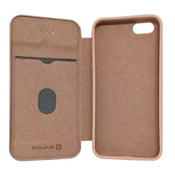 Capa tipo livro Evelatus para Samsung Galaxy J6 (2018) rosa-ouro