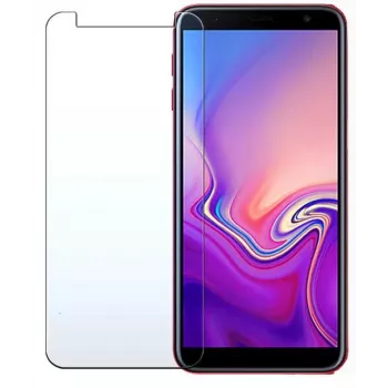 Evelatus Película de vidro temperado plana transparente 0,33 mm com cola japonesa antiestática para Samsung Galaxy J6 Plus
