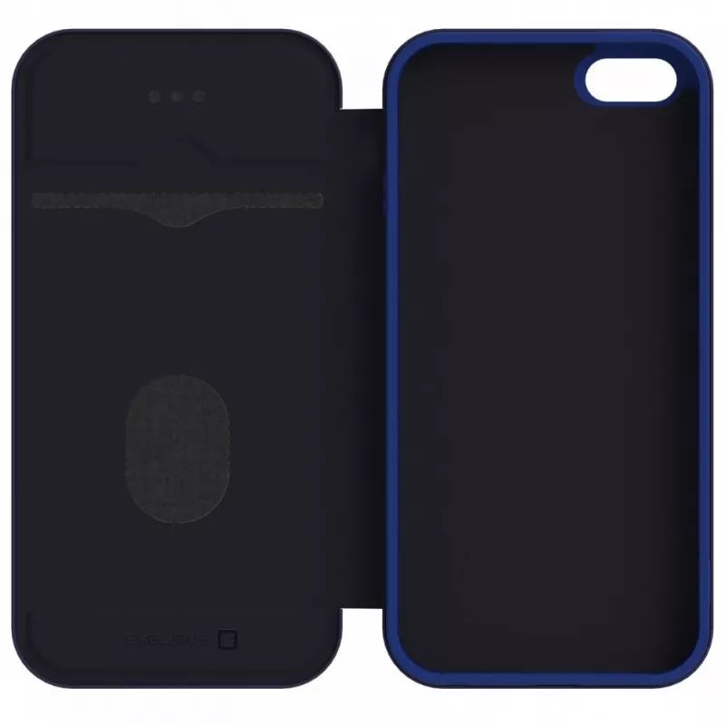 Capa tipo livro Evelatus para Samsung Galaxy J6 Plus azul-escuro