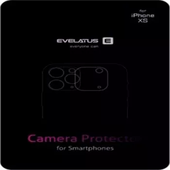 Evelatus Substituição de lente de vidro da câmara traseira para Samsung Galaxy Note 9 - Transparente com moldura preta